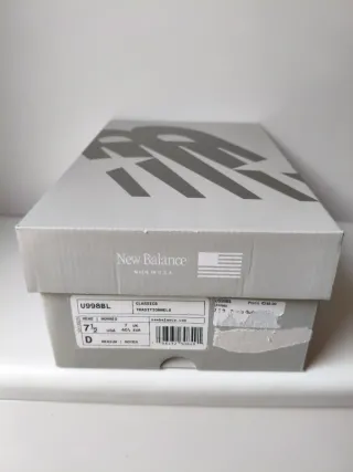 New Balance 998 Made in USA Gris/Negro