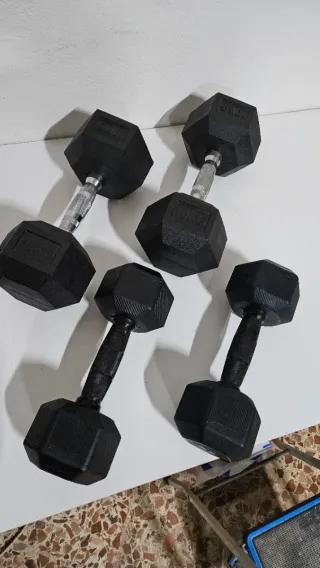 Mancuernas hexagonales