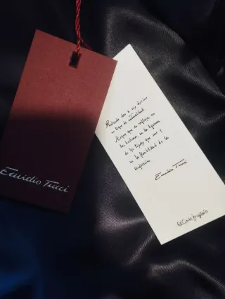 Gabardina Azul Hombre nueva 46 emidio tucci