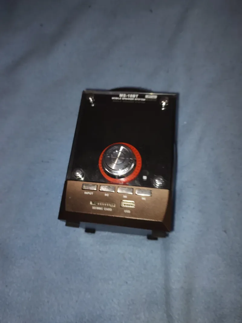 Altavoz Radio MS-10BT Negro/Marrón