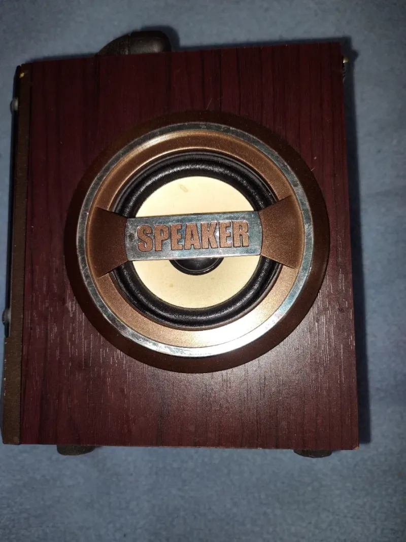 Altavoz Radio MS-10BT Negro/Marrón afbeelding 2