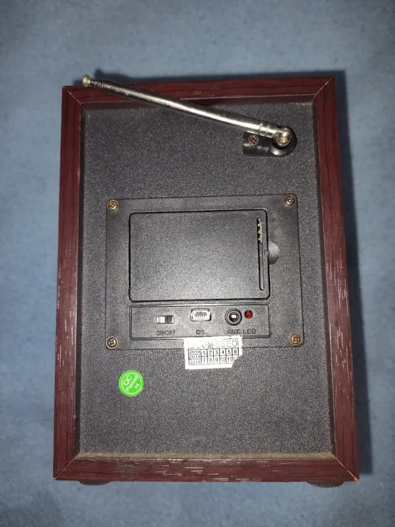 Altavoz Radio MS-10BT Negro/Marrón afbeelding 3