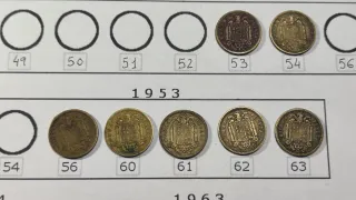 Lote 22 monedas de 1 peseta, Estado Español