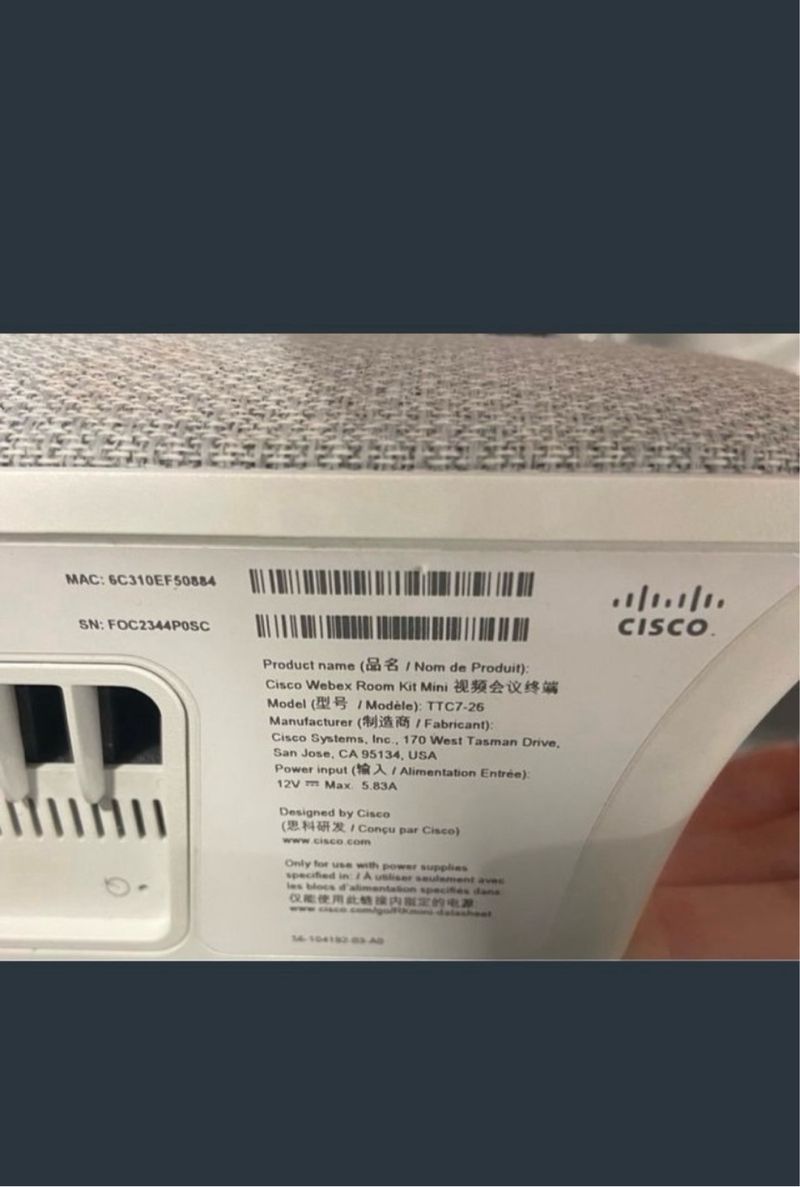 Cisco Webex Room Kit Mini Cámara Video Sonido afbeelding 5