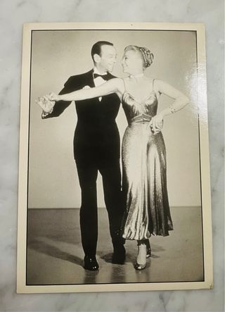 Cartolina vintage Fred Astaire & Ginger Rogers