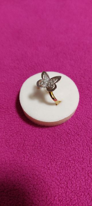 Anillo mariposa oro 18 kilates