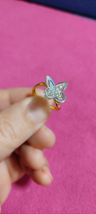 Anillo mariposa oro 18 kilates