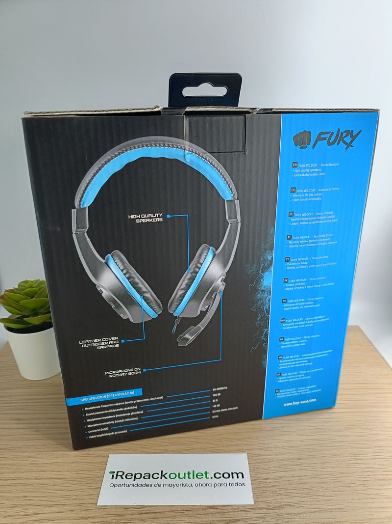 Auriculares Gaming Fury Wildcat Negros afbeelding 2