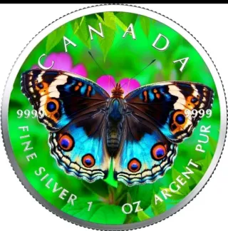 Moneda Plata 9999 Mariposa 1 Oz