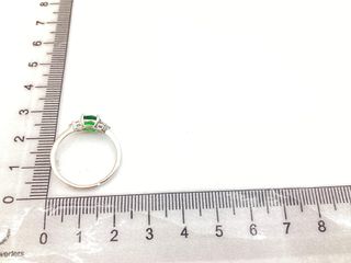 anillo plata 925mm con piedra con circonita