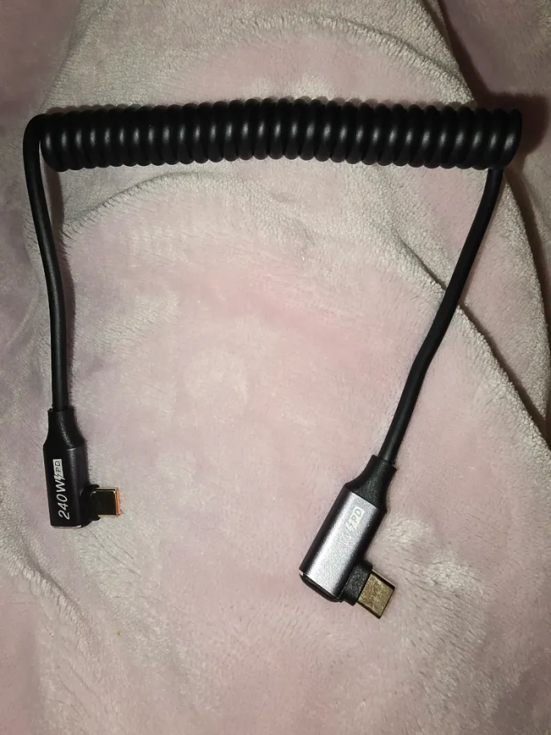Cable USB-C 240W PD Angular 90º