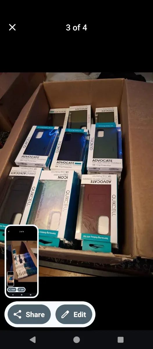 Bulk of phone cases an screen protector afbeelding 2