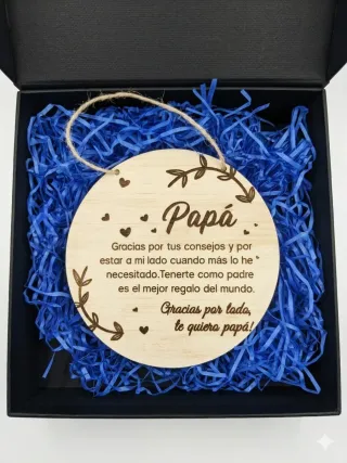 Caja Regalo Día del Padre Taza, Llavero, Pulsera