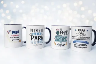 Caja Regalo Día del Padre Taza, Llavero, Pulsera