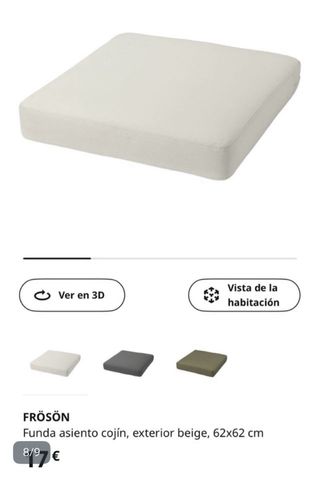 Banco exterior Bondholmen con cojines NUEVOS