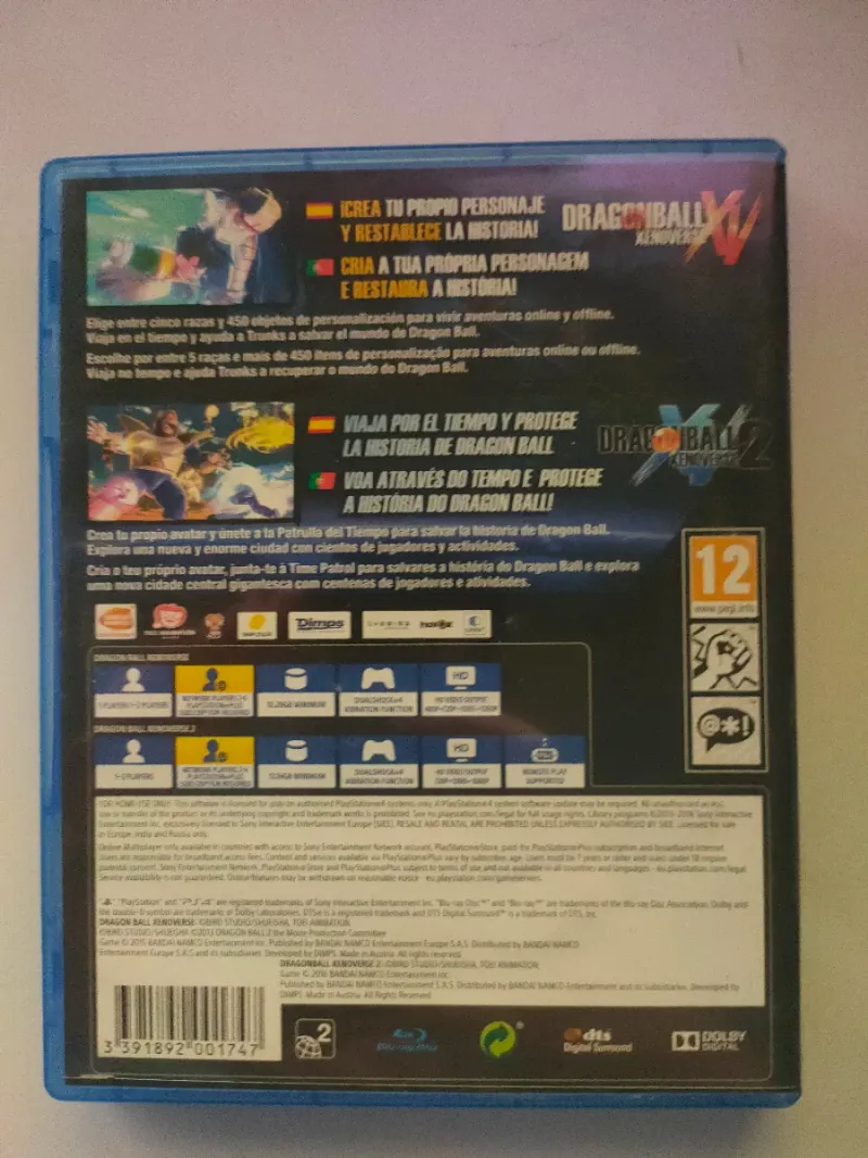 Dragon Ball Xenoverse XV + Xenoverse 2 PS4 afbeelding 2