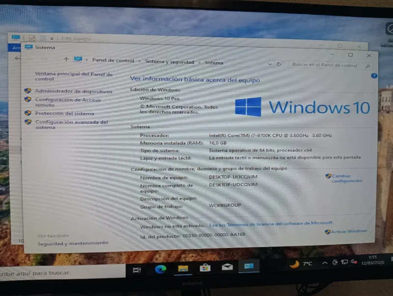 Torre PC Hummer Negra I7 9700k afbeelding 5