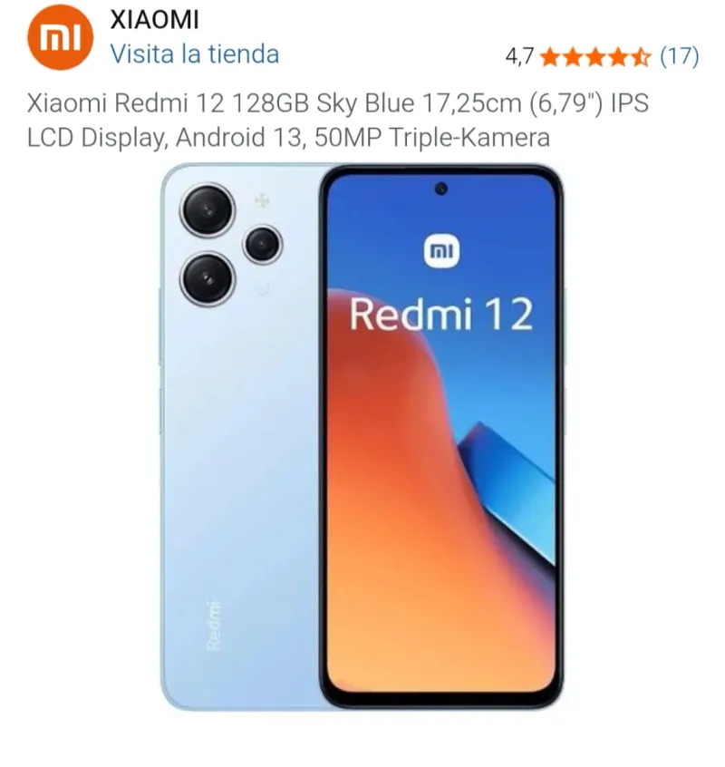 Xiaomi Redmi 12 128GB Azul