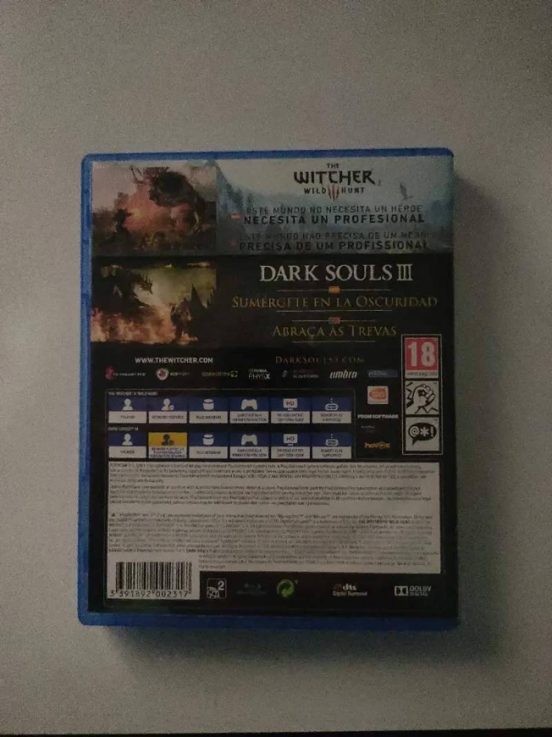 The Witcher 3 + Dark Souls 3 PS4 afbeelding 2