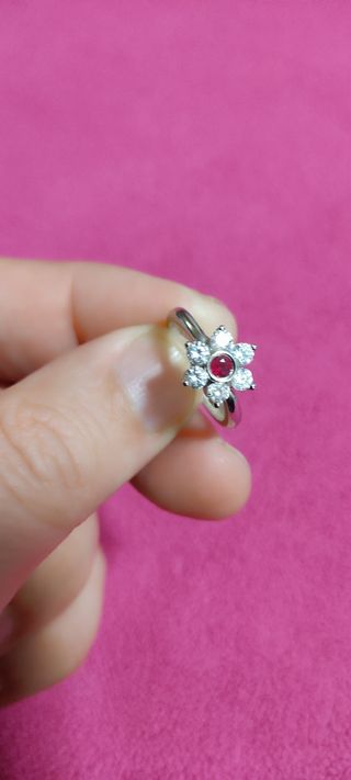 Anillo oro blanco 18 kilates