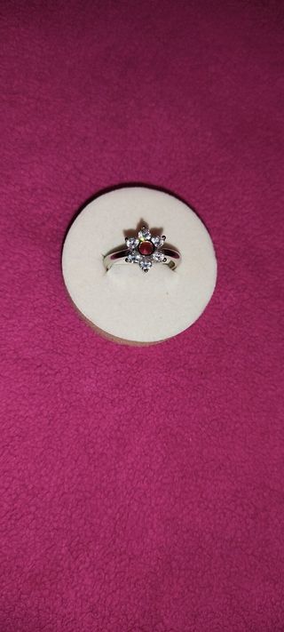 Anillo oro blanco 18 kilates