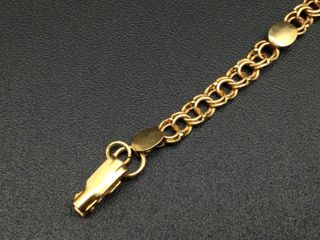 collar oro 18k con piedra 23cm