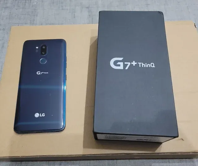 LG G7+ ThinQ LM-G710EAW Negro afbeelding 2