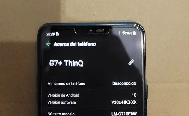 LG G7+ ThinQ LM-G710EAW Negro afbeelding 7