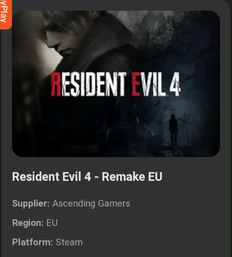 Resident Evil 4 Remake EU Steam anuncio C.