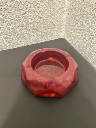 Cenicero artesanal con brillo