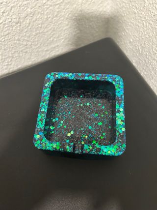 Cenicero artesanal con brillo