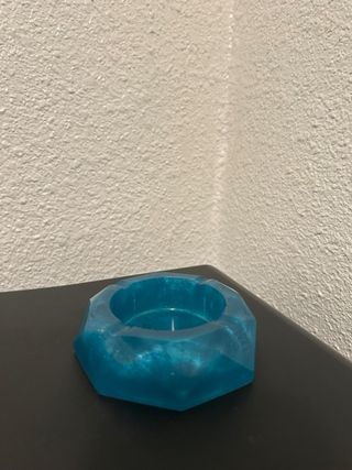 Cenicero artesanal con brillo