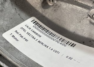 Caja cambios opel f40 vectra c berlina 1.9 96406