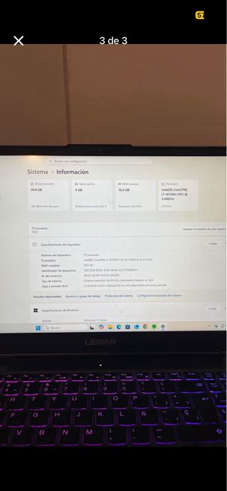 Portátil Lenovo Legión 5