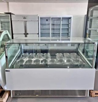 VITRINA EXPOSITORA DE HELADOS 16 SABORES