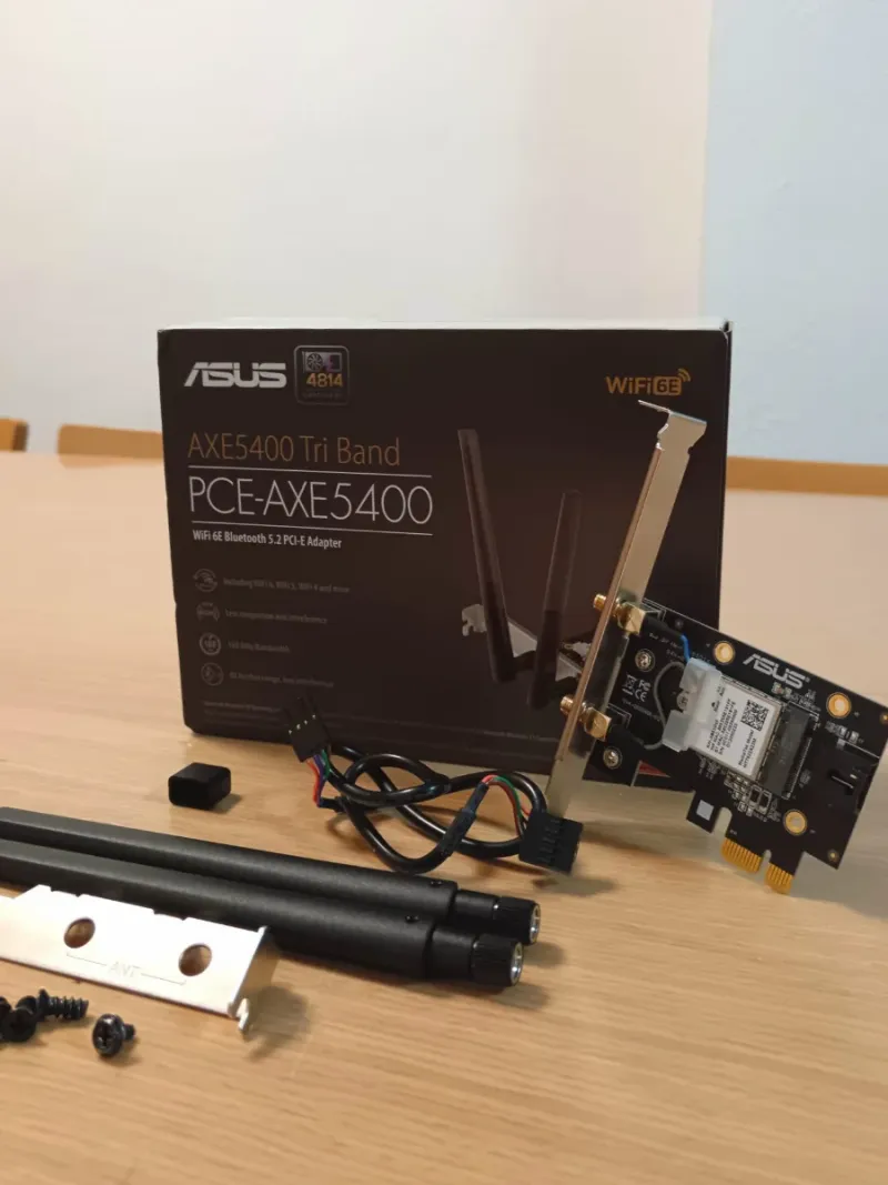 Tarjeta WIFI E 6 + Bluetooth ASUS PCE AXE5400 afbeelding 2
