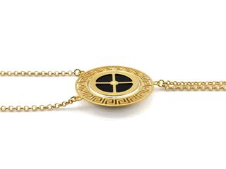 manita oro 18k con piedra con circonita,onix