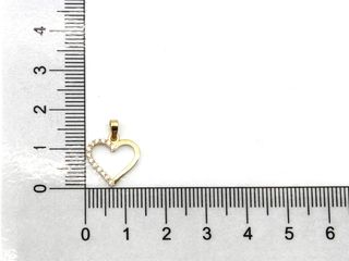 colgante oro 18k con piedra con circonita