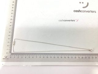 collar oro 18k con diamante de laboratorio 23cm