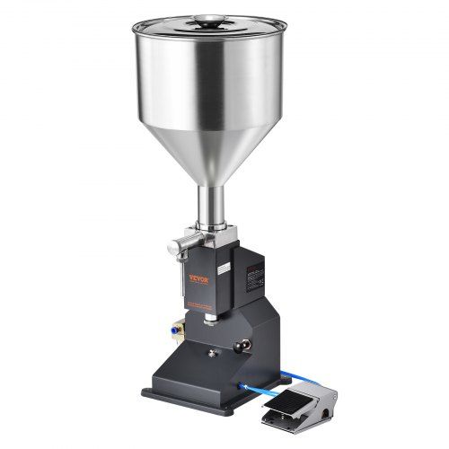 Máquina de Preenchimento de Líquidos e Pastas Pneumática, Enchedora de Garrafas 5-50ml, Máquina de Enchimento de Garrafas, Enchedora de Líquidos em Aço Inoxidável com Pedal para Leite, Água, Suco, Óleo, etc.