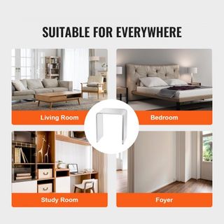 Mesa de Final de Acrílico, Mesa Lateral en Forma de C de Lucite, Mesa Lateral de Acrílico Transparente para Bebidas, Comida, Snacks utilizada en Sala de Estar, Dormitorio y Estudio