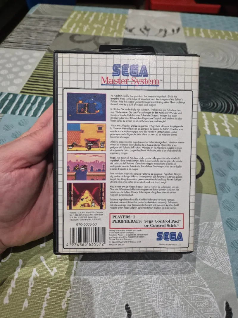 ALADDIN Sega Master System afbeelding 2