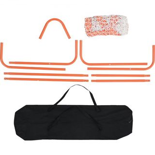 Portería de Lacrosse, Red de Lacrosse Pequeña de 4' x 4' para Niños, Portería de Lacrosse Plegable y Portátil con Bolsa de Transporte, Equipo de Entrenamiento de Marco de Hierro para el Jardín, Co...