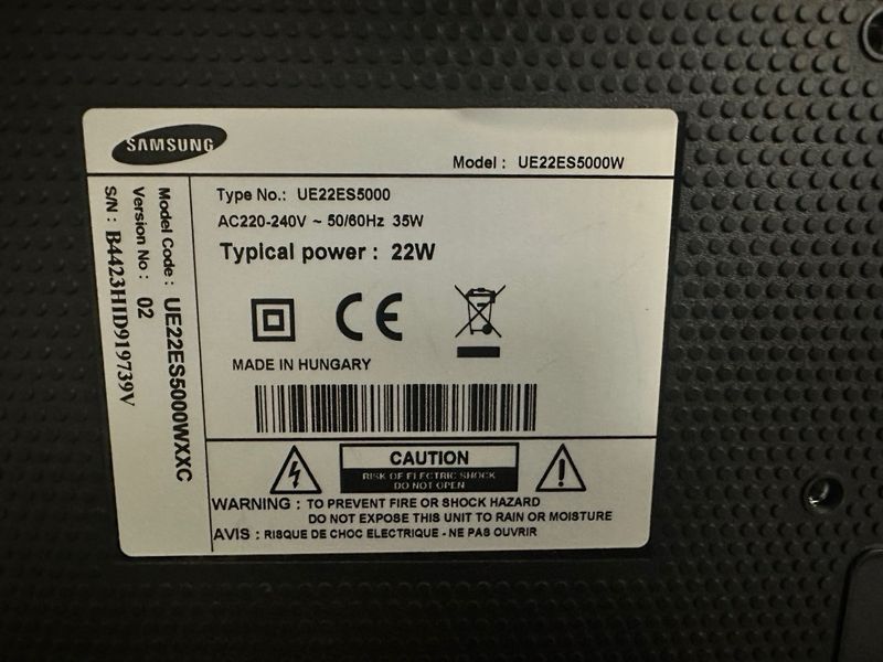 Samsung TV 22 Negro/Rojo afbeelding 2