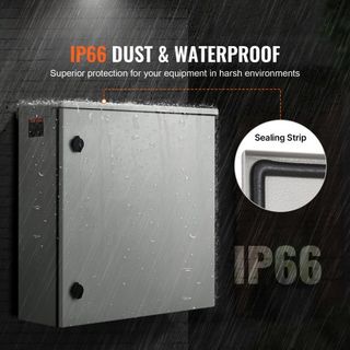 Caja de Enclosure de Acero Eléctrico NEMA 4 para Exterior 60x60x20 cm UL