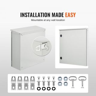 Caja de Enclosure de Acero Eléctrico NEMA 4 para Exterior 60x60x20 cm UL