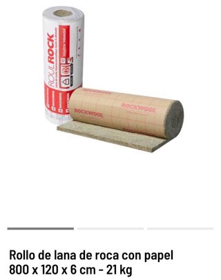 Rollo lana de roca Rockwool 5m