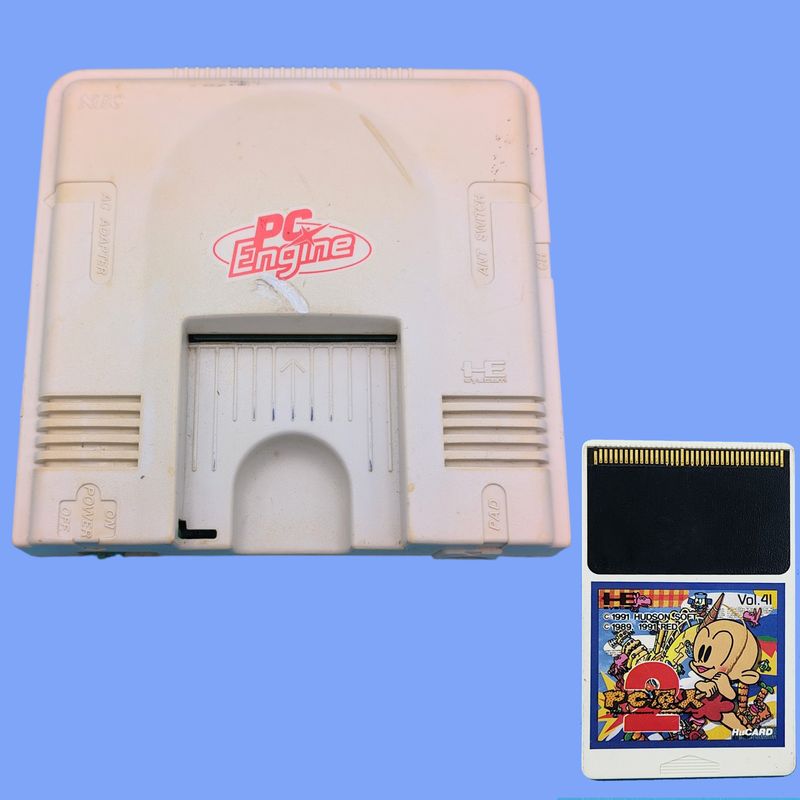 Lote Consola Pc Engine Pcengine Nec + Juego