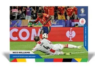 Nico Williams Topps Now Euro 2024