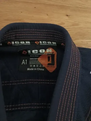 Kimono Jiu Jitsu Le Marcella Azul Naranja Icon A1